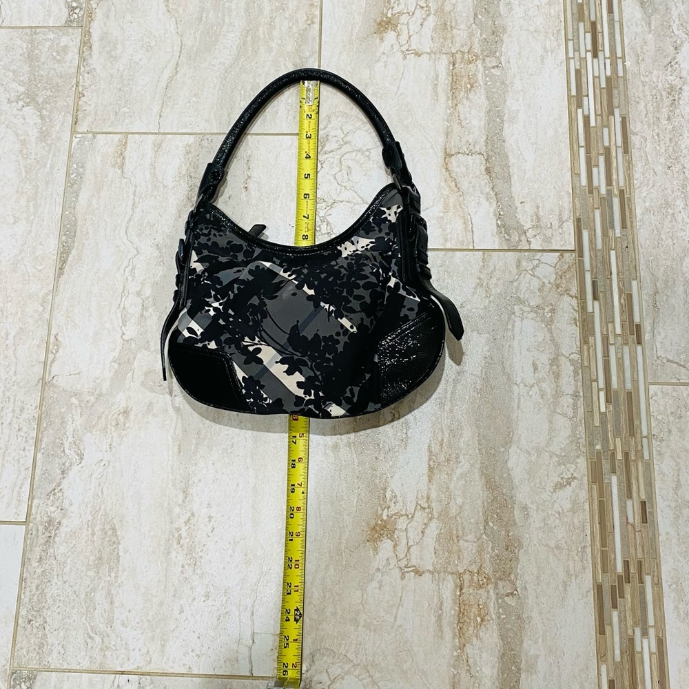 Vintage BURBERRY floral beat check foley hobo bag - Picture 8 of 16